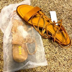 Gladiator ankle tie sandals